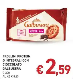 Coal Frollini Protein G Integrali con Cioccolato Galbusera offerta