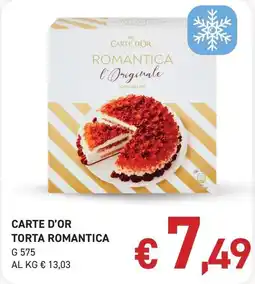 Coal Carte d'or torta romantica offerta