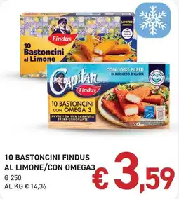 Coal 10 bastoncini findus al limone/con omega3 offerta