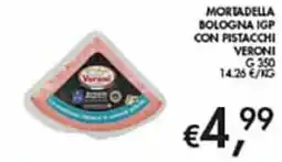 Maxi Coal Mortadella Bologna IGP con pistacchi Veroni offerta