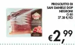 Maxi Coal Prosciutto di San Daniele DOP Negroni offerta