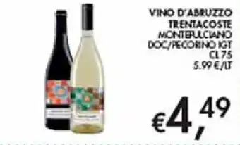 Vino d'Abruzzo Trentacoste Monterubiano