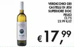 Coal Verdicchio dei Castelli di Jesi Superiore DOC Felici offerta