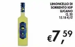 Coal Limoncello di Sorrento IGP Lucano offerta