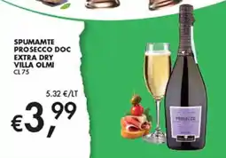 Coal Spumante Prosecco Doc Extra Dry Villa Olmi offerta
