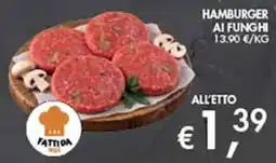 Coal Hamburger ai funghi offerta