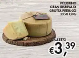 Maxi Coal Pecorino gran riserva di grotta petrucci offerta