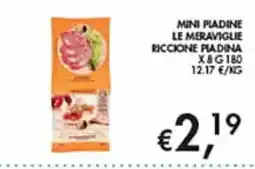 Coal Mini piadine le meraviglie riccone piadina offerta