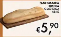 Maxi Coal Pane ciabatta rustica offerta