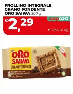 Coop Master Alleanza 3.0 Frollino integrale grano fondente Oro Saiwa offerta