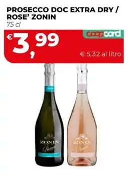 Coop Master Alleanza 3.0 Prosecco Doc Extra Dry / Rose' Zonin offerta
