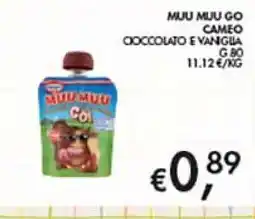 Maxi Coal Muu Muu Go Cameo Cioccolato e Vaniglia offerta