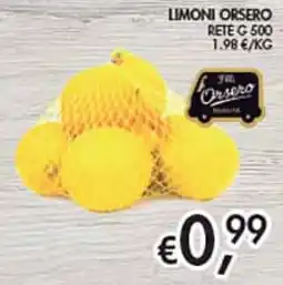 Coal Limoni Orsero offerta