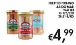 Coal Filetti di tonno vari tipi offerta