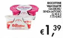 Maxi Coal Riccottine Valcolatte classiche senza lattosio offerta