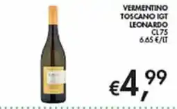 Maxi Coal Vermentino Toscano IGT Leonardo offerta