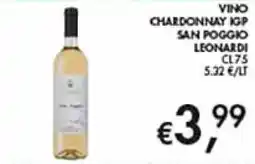 Maxi Coal Vino Chardonnay IGP San Poggio Leonardi offerta