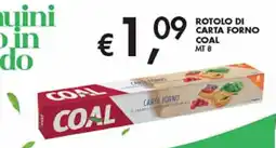Maxi Coal Rotolo di carta forno Coal offerta