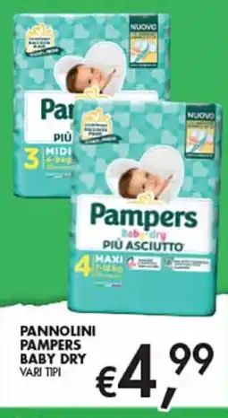Maxi Coal Pannolini Pampers Baby Dry offerta