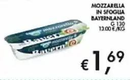 Coal Mozzarella in sfoglia Bayernland offerta