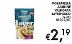 Coal Mozzarella julienne bayernland offerta
