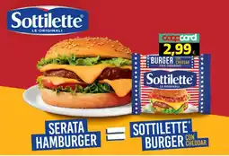 Coop Master Alleanza 3.0 Sottilette burger con cheddar offerta