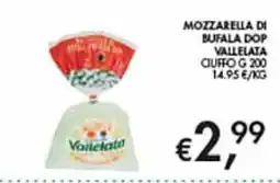 Coal Mozzarella di bufala dop vallelata offerta
