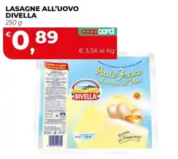 Coop Master Alleanza 3.0 Lasagne all'uovo Divella offerta