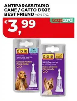 Coop Master Alleanza 3.0 Antiparassitario cane / gatto Dixie Best Friend offerta