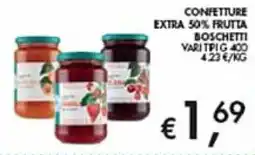 Coal Confettura extra 50% frutta Boschetti offerta