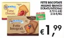 Coal Fette Biscottate Mulino Bianco offerta