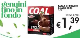 Coal Cacao amaro Coal offerta
