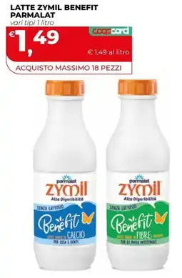 Coop Master Alleanza 3.0 Latte Zymil Benefit Parmalat offerta