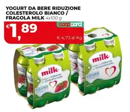 Coop Master Alleanza 3.0 milk Yogurt da bere riduzione colesterolo bianco / fragola milk offerta