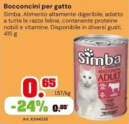TuttoGiardino Bocconcini per gatto Simba offerta