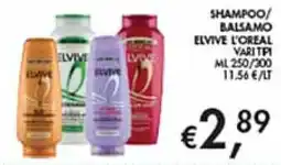 Coal Shampoo/balsamo Elvive L'Oréal offerta