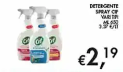 Coal Detergente spray Cif offerta