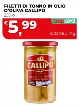 Coop Master Alleanza 3.0 Filetti di tonno Callipo offerta
