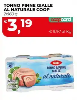 Coop Master Alleanza 3.0 Tonno a pinne gialle al naturale Coop offerta