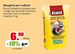 TuttoGiardino Bonus mangime composto per conigli nani e cavie offerta