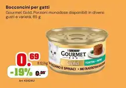 TuttoGiardino Bocconcini per gatti Gourmet Gold offerta