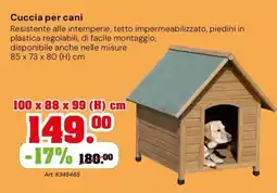 TuttoGiardino Cuccia per cani offerta