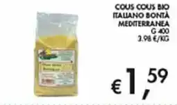 Coal Cous cous bio italiano bontà mediterranea offerta