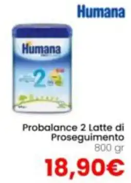 Paniate Humana Probalance 2 Latte di Proseguimento offerta