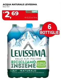 Coop Master Alleanza 3.0 Acqua naturale Levissima offerta