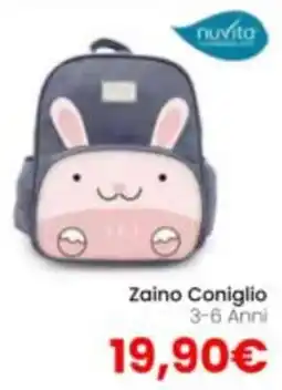 Paniate Zaino Coniglio nuvita offerta