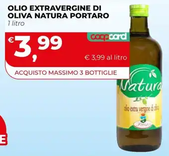 Coop Master Alleanza 3.0 Olio extravergine di oliva Natura Portaro offerta