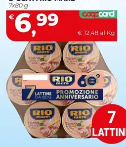 Coop Master Alleanza 3.0 Tonno al olio di olive Rio mare offerta