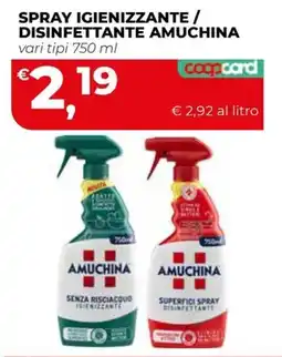Coop Master Alleanza 3.0 Spray igienizzante / disinfettante Amuchina offerta