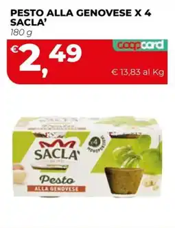 Coop Master Alleanza 3.0 Pesto alla genovese Sacla' offerta